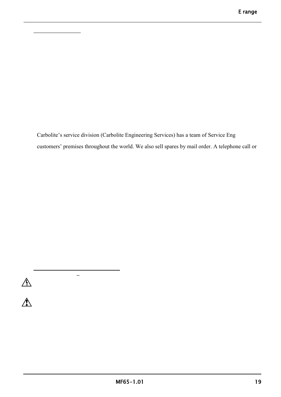 Maintenance, Repairs & replacements, On 5.2 | Carbolite EZS Series User Manual | Page 19 / 28