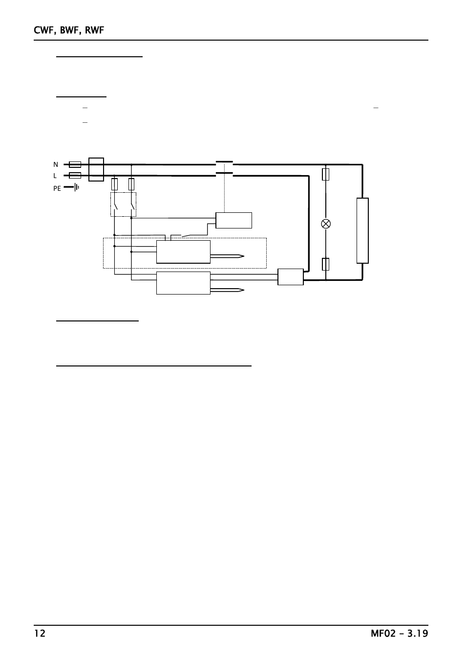 Circuit diagrams, On 7.0) w | Carbolite RWF Series User Manual | Page 12 / 16