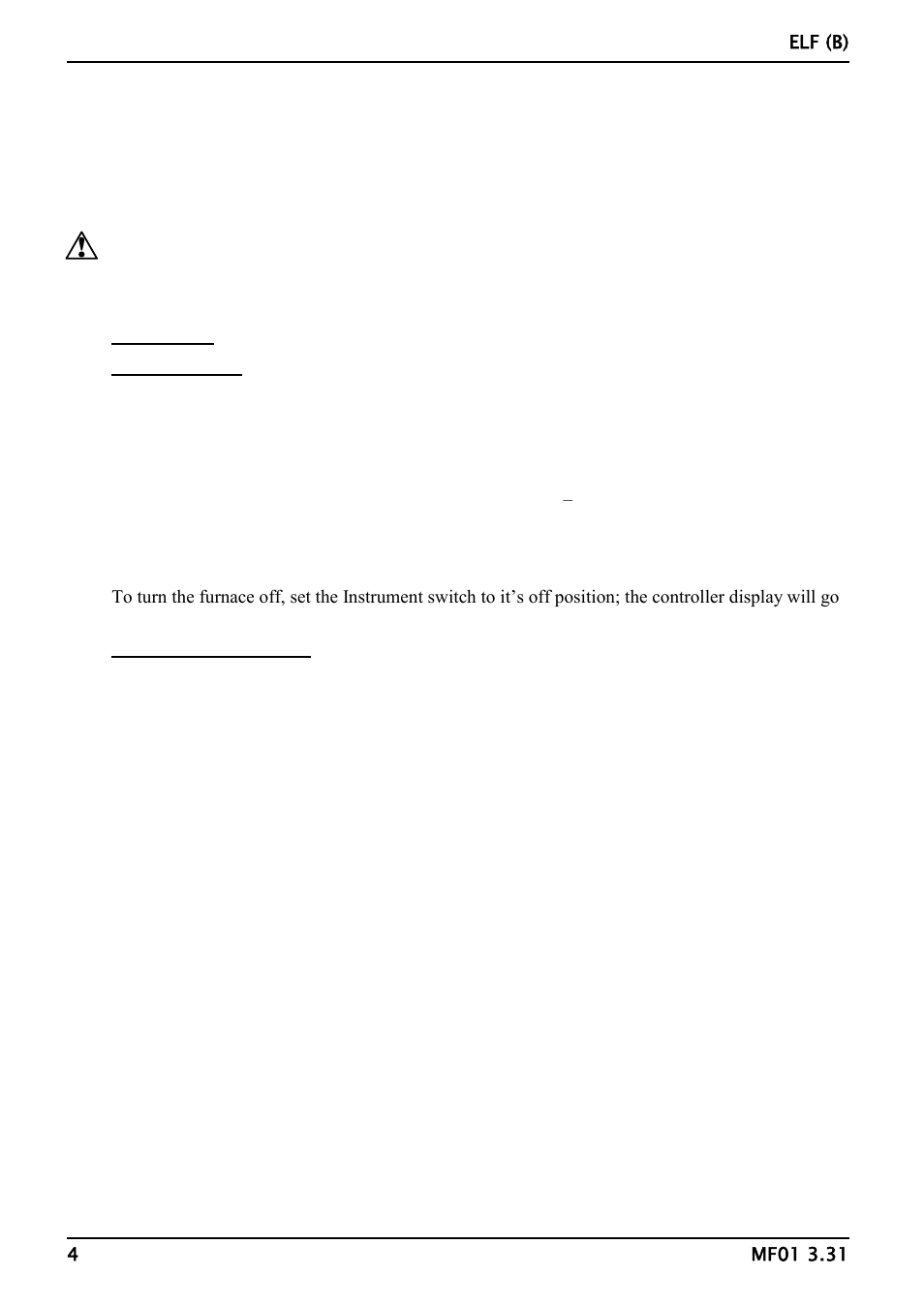 Carbolite ELF Series User Manual | Page 4 / 16