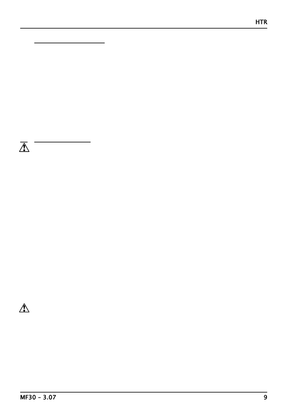 Fault analysis | Carbolite HTR 11/150 User Manual | Page 9 / 16