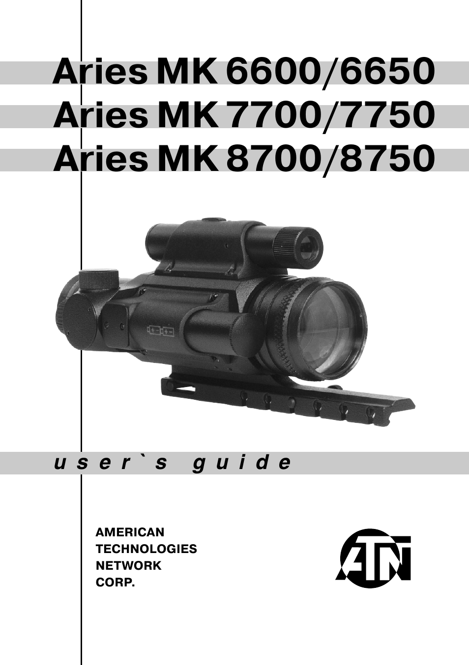 ATN MK 6600 User Manual | 12 pages