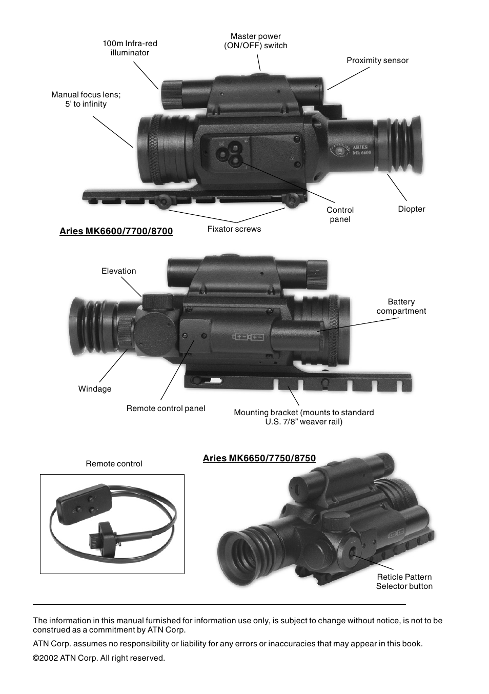 ATN MK 6600 User Manual | Page 2 / 12