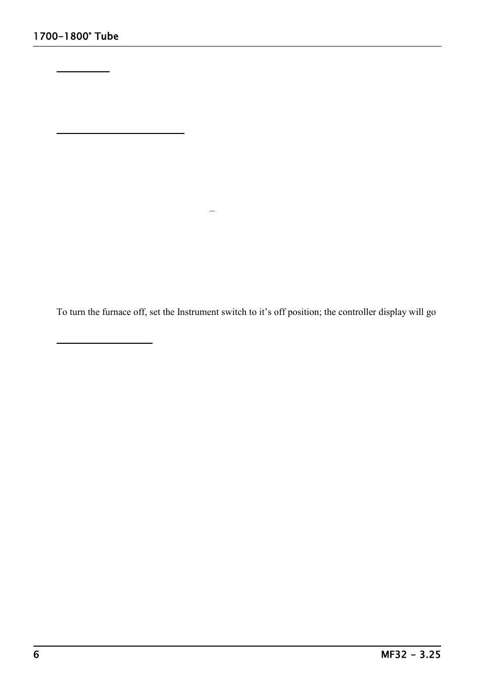 Operation | Carbolite TZF Series User Manual | Page 6 / 16