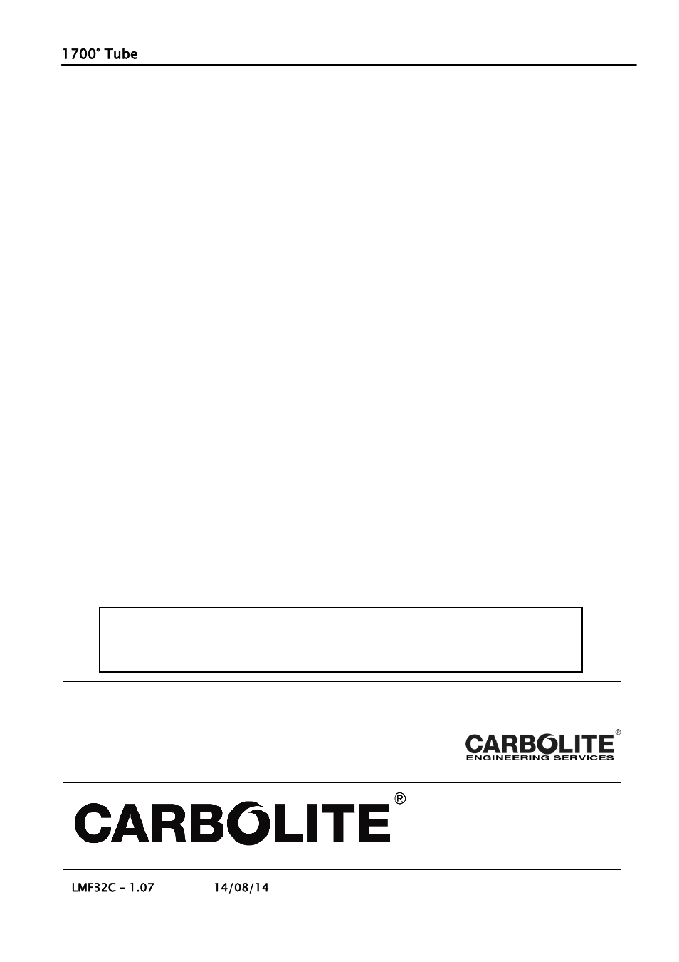 Carbolite engineering services | Carbolite VST 17/-- User Manual | Page 16 / 16