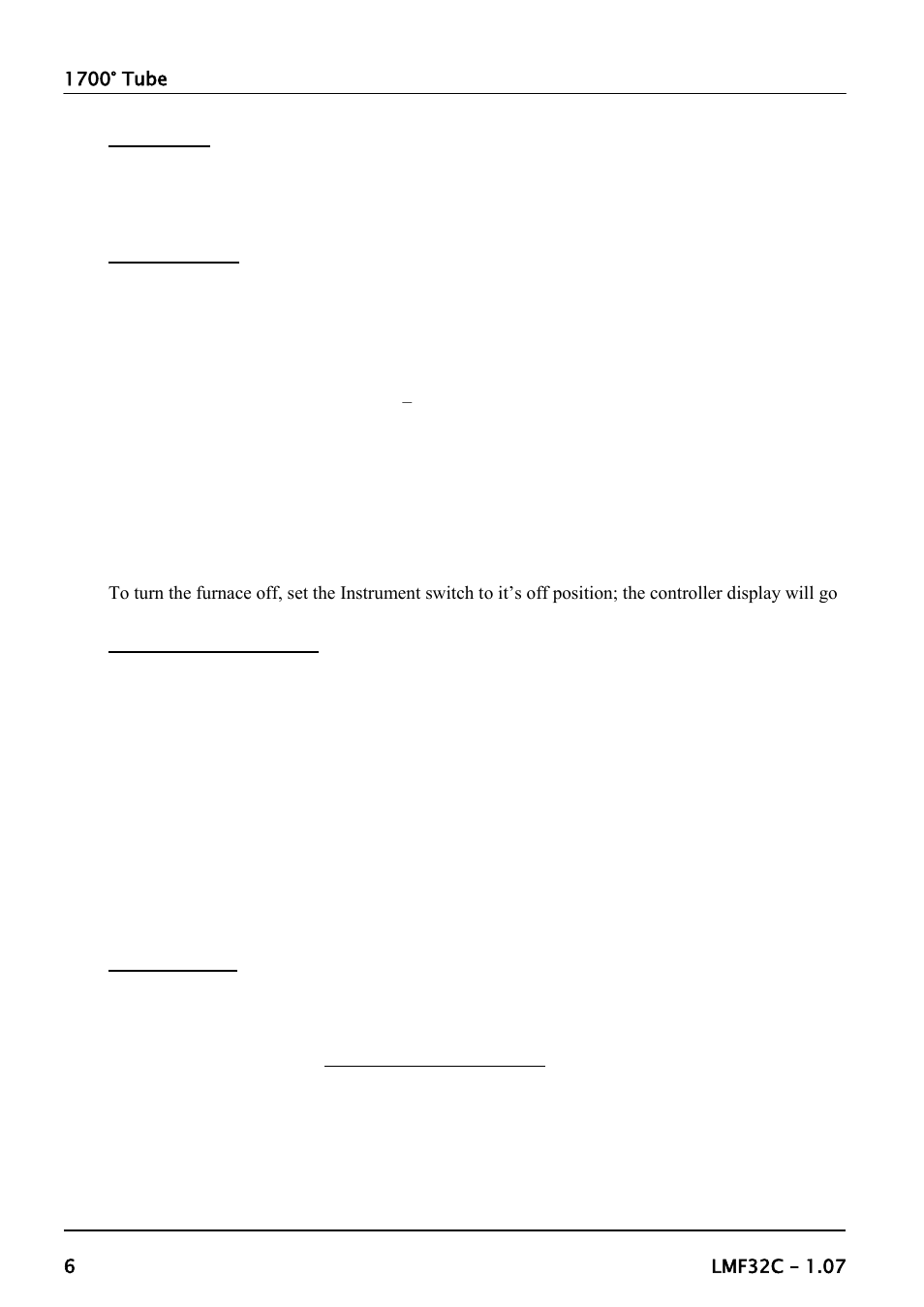 Operation | Carbolite VST 17/-- User Manual | Page 6 / 16