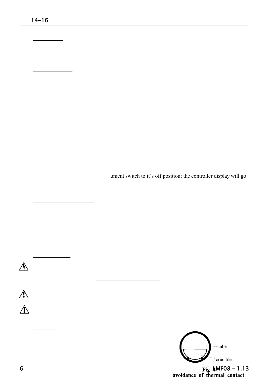 Operation | Carbolite STF Series User Manual | Page 6 / 20