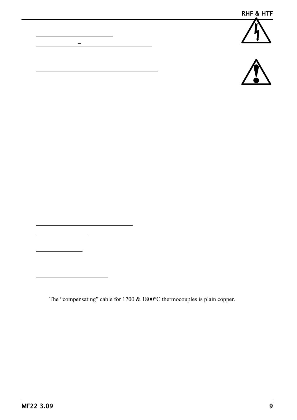 Carbolite HTF Series User Manual | Page 9 / 17