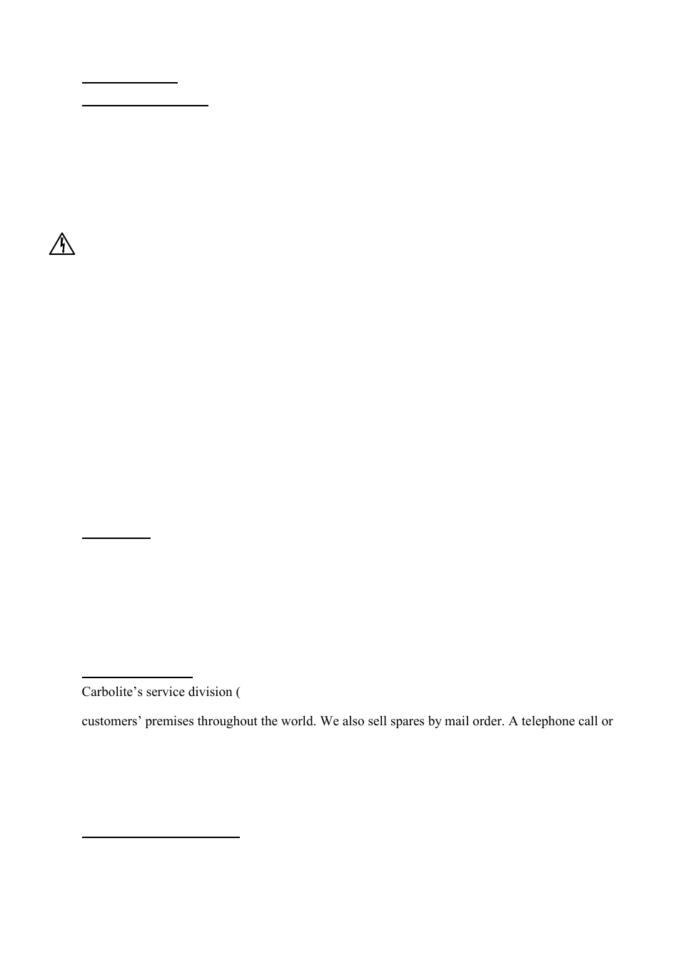 Maintenance | Carbolite HTF 18 User Manual | Page 8 / 20