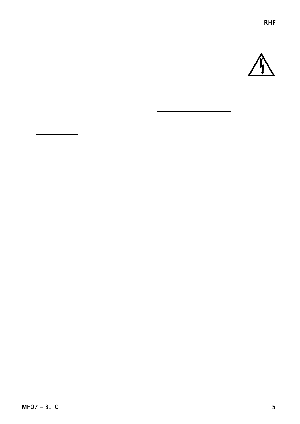Carbolite RHF Series 3 litre - 35 litre User Manual | Page 5 / 16