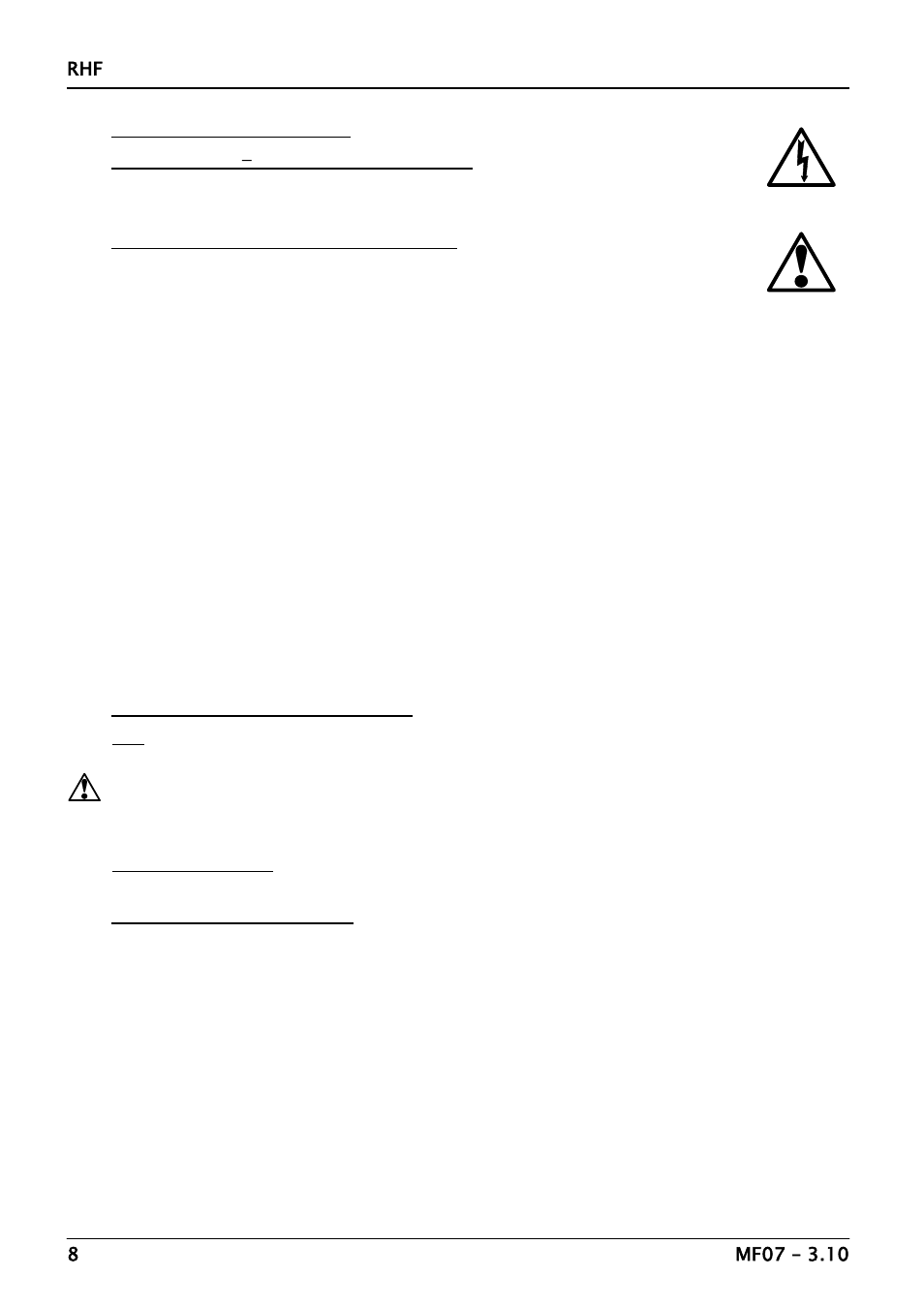 Carbolite RHF Series 3 litre - 35 litre User Manual | Page 8 / 16