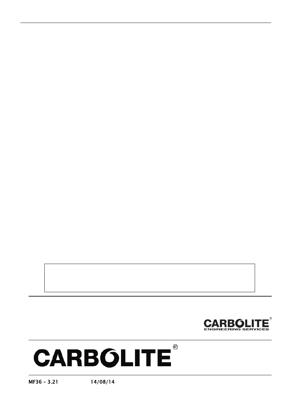 Carbolite engineering services | Carbolite CAF DIGITAL IMAGING User Manual | Page 52 / 52