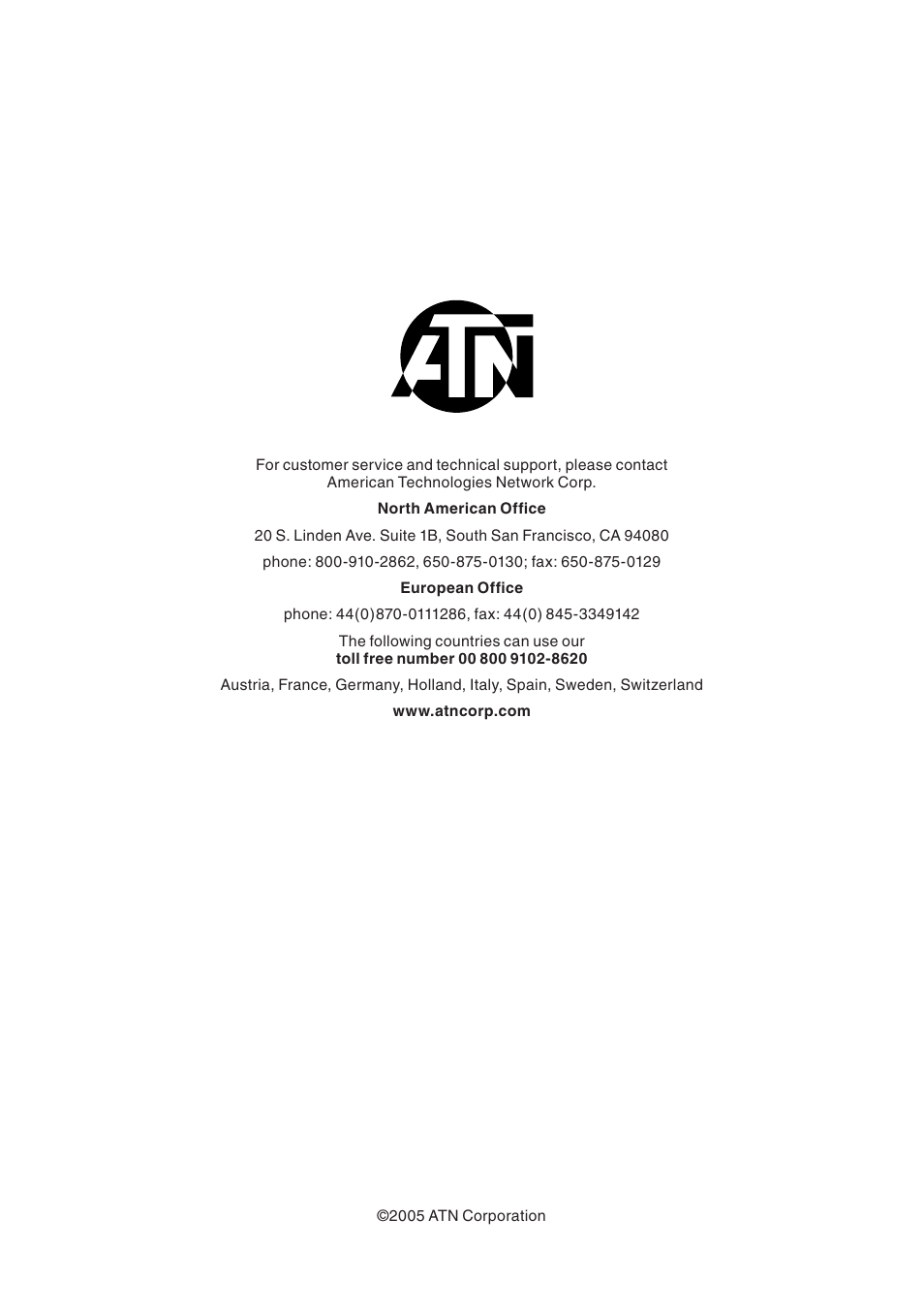 ATN Mk6500 User Manual | Page 12 / 12