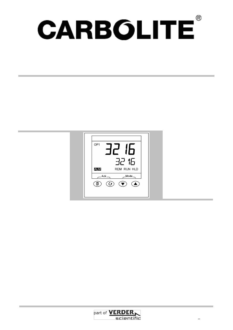 Carbolite 3216CC Controller User Manual | 24 pages