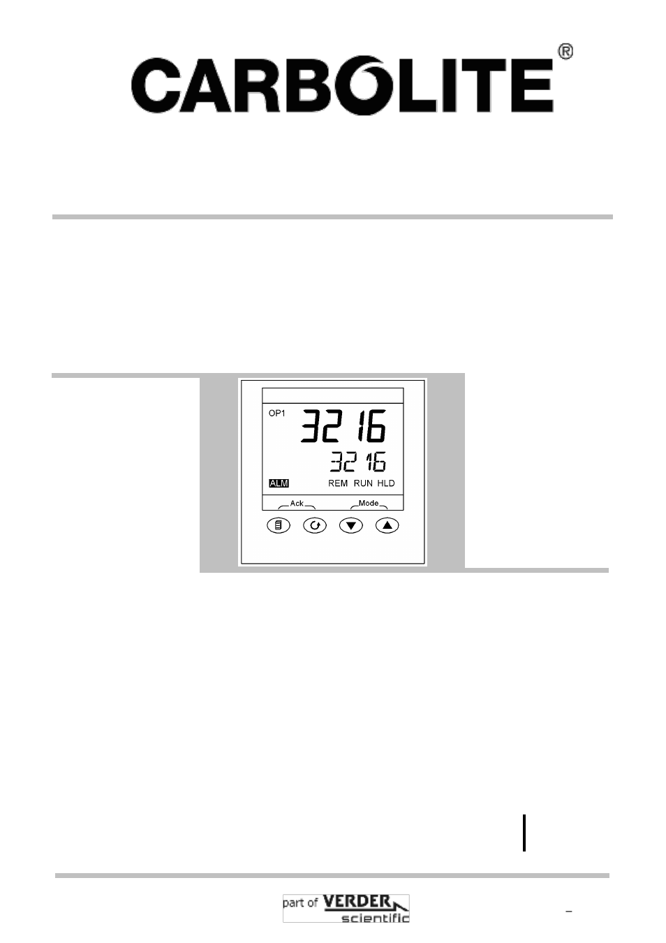 Carbolite 3216P1/P5 User Manual | 20 pages