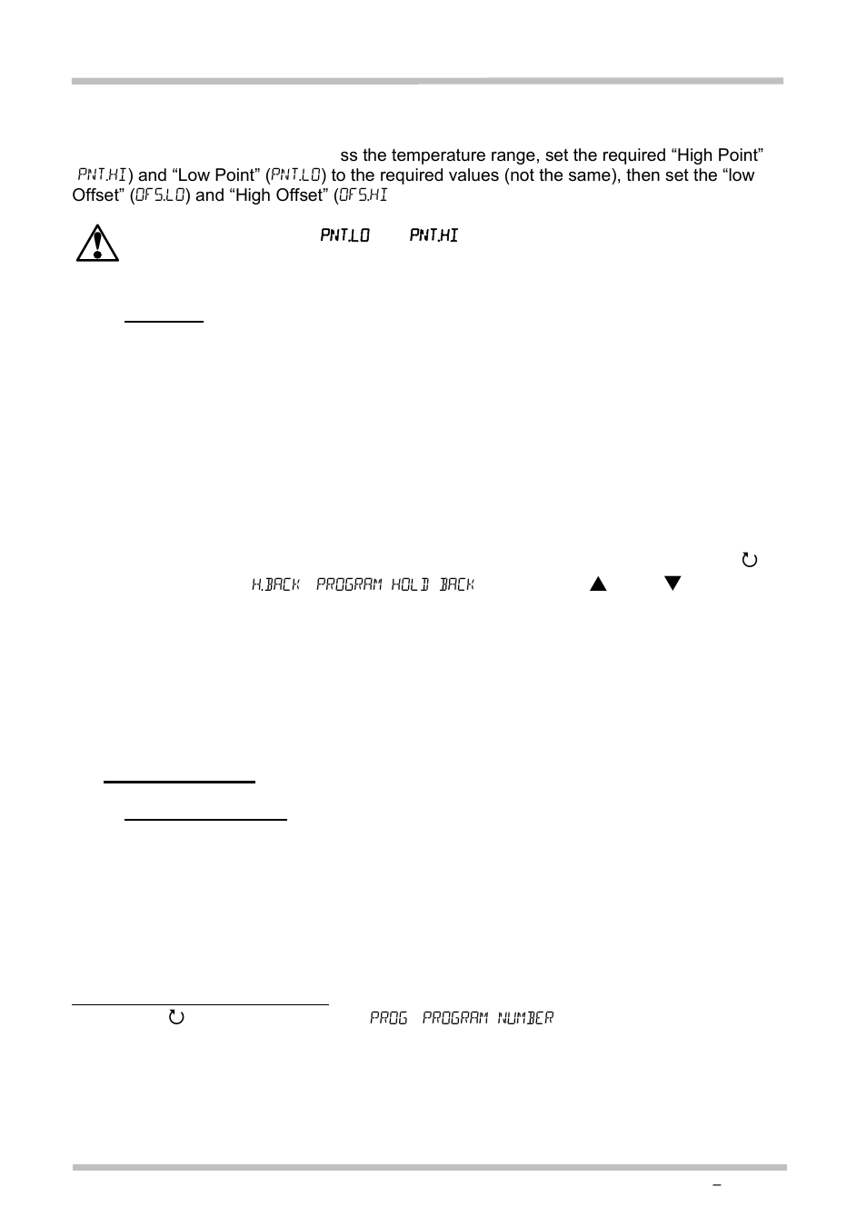 Oldback, Programming, Reating a | Rogram, 5 programming | Carbolite 3216P1/P5 User Manual | Page 10 / 20