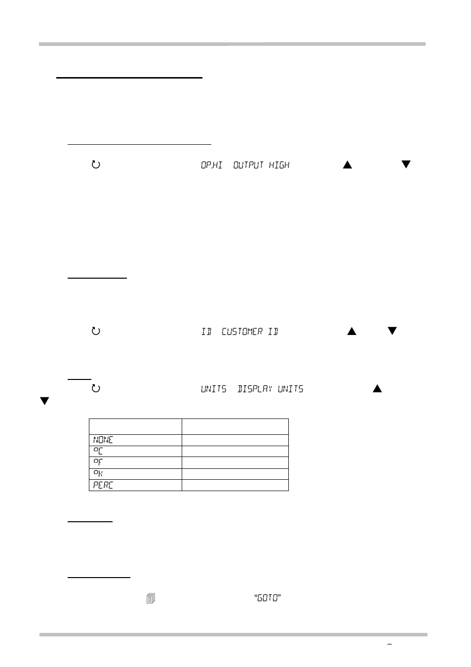 Setting up the controller, Aximum, Utput | Ower, Etting, Ustomer, Nits, Anguage, Crolling, 4 setting up the controller | Carbolite 3216P1/P5 User Manual | Page 8 / 20