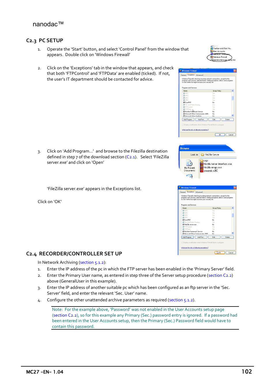Nanodac | Carbolite nanodac User Manual | Page 104 / 122