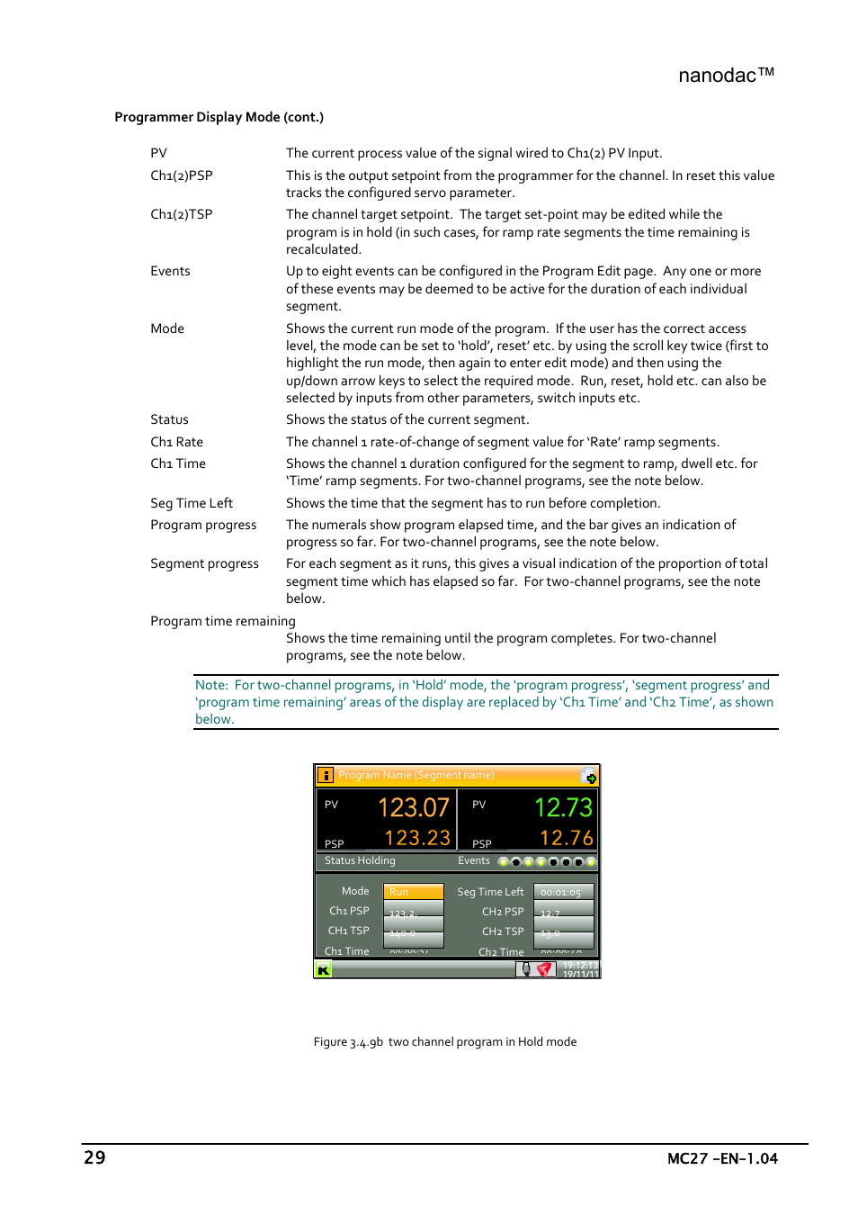 Nanodac | Carbolite nanodac User Manual | Page 31 / 122