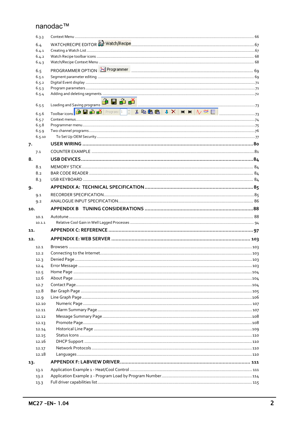 Nanodac | Carbolite nanodac User Manual | Page 4 / 122