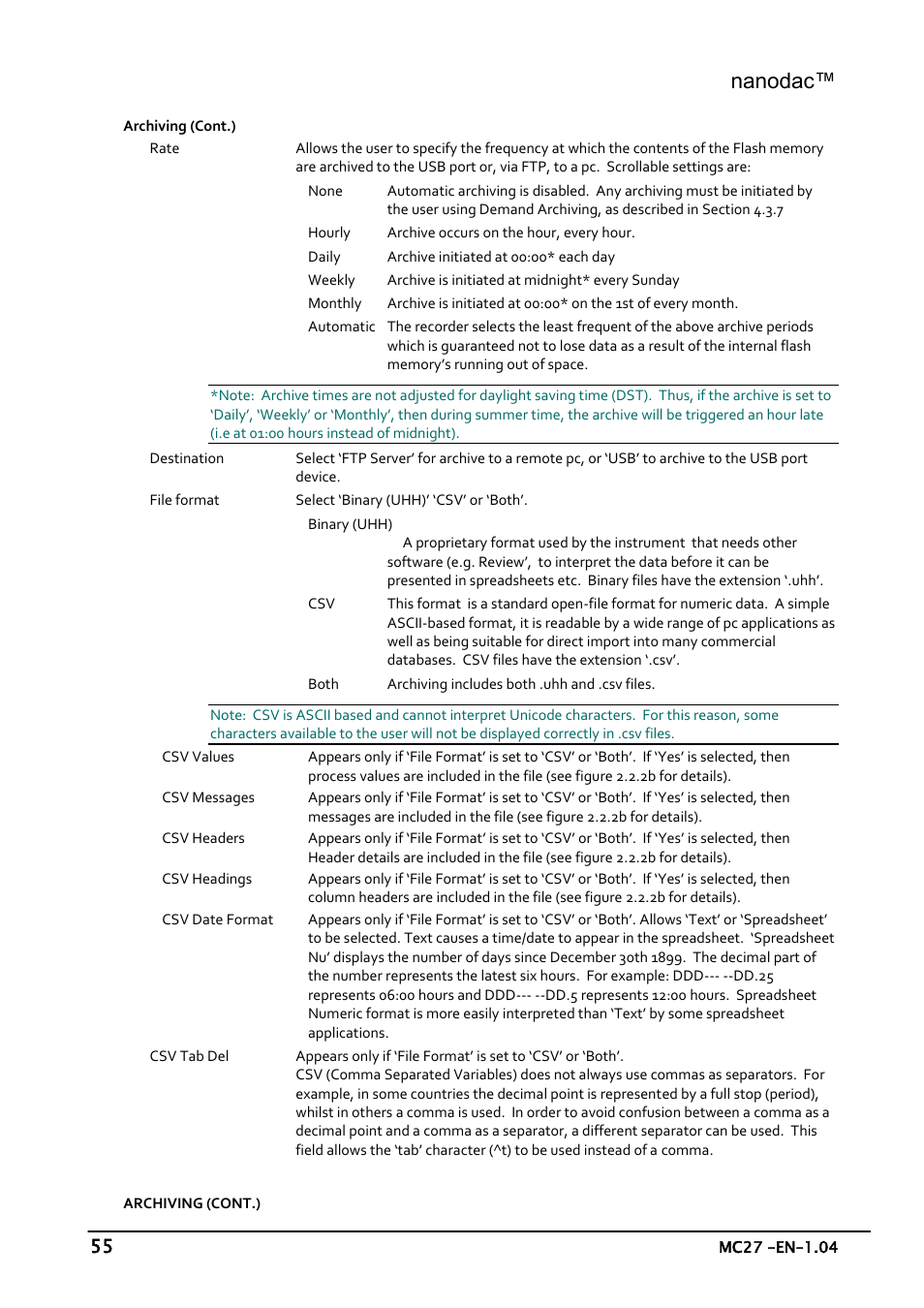 Nanodac | Carbolite nanodac User Manual | Page 57 / 122