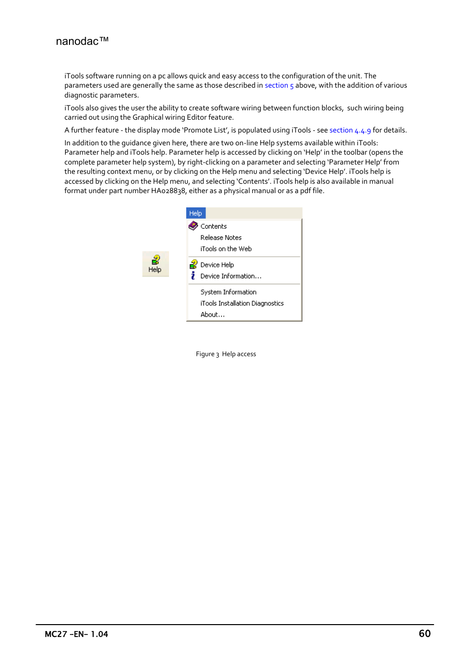 Itools, Nanodac | Carbolite nanodac User Manual | Page 62 / 122