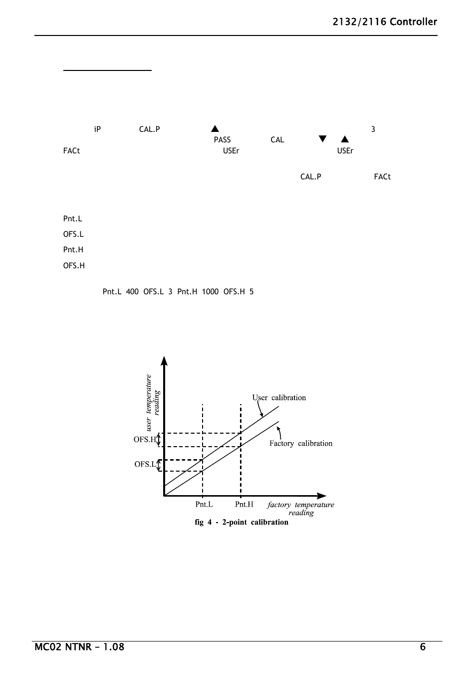 User calibration, Navigation diagram | Carbolite 2116 without timer & ramp User Manual | Page 6 / 8