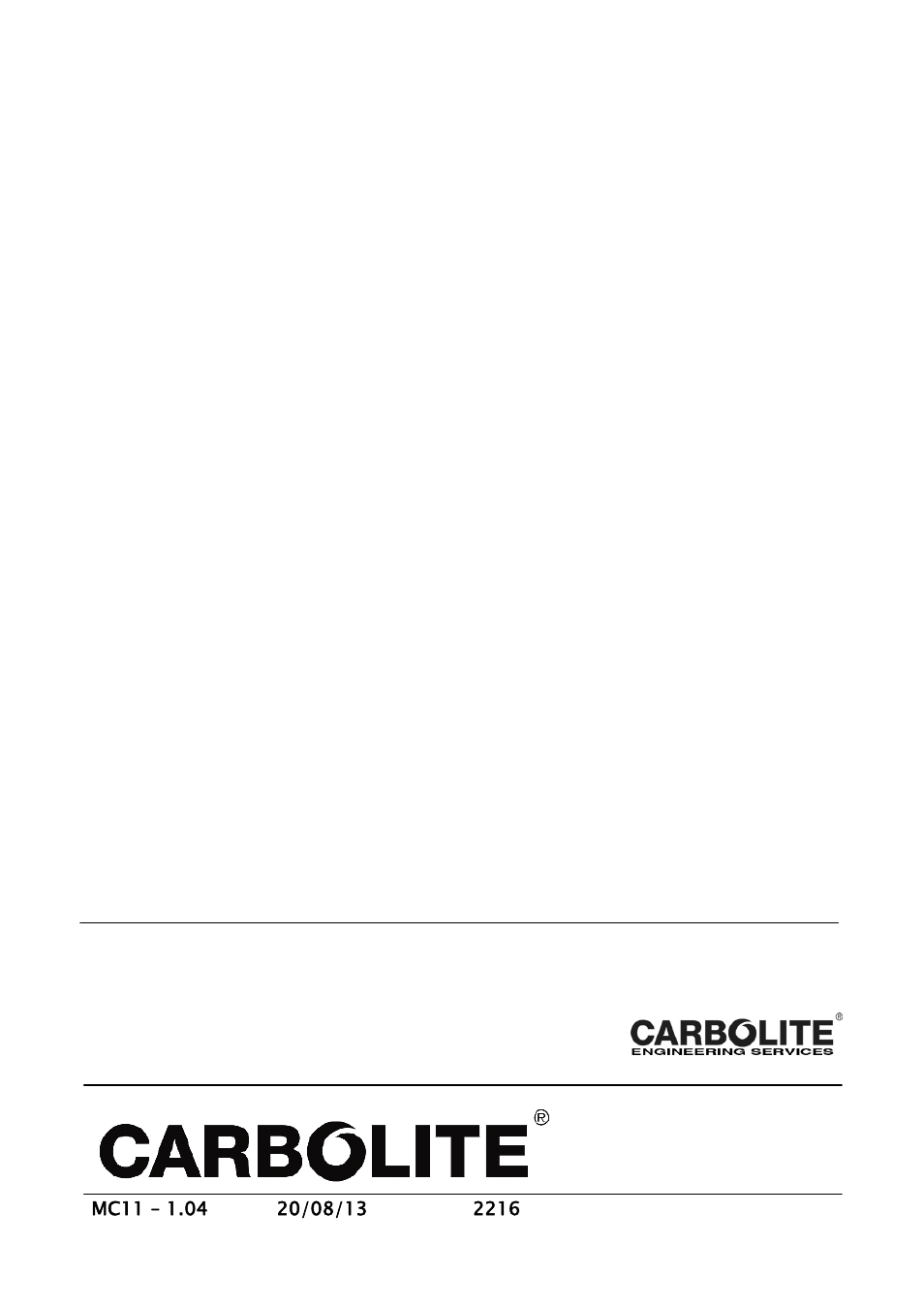 Carbolite 2216 User Manual | Page 8 / 8