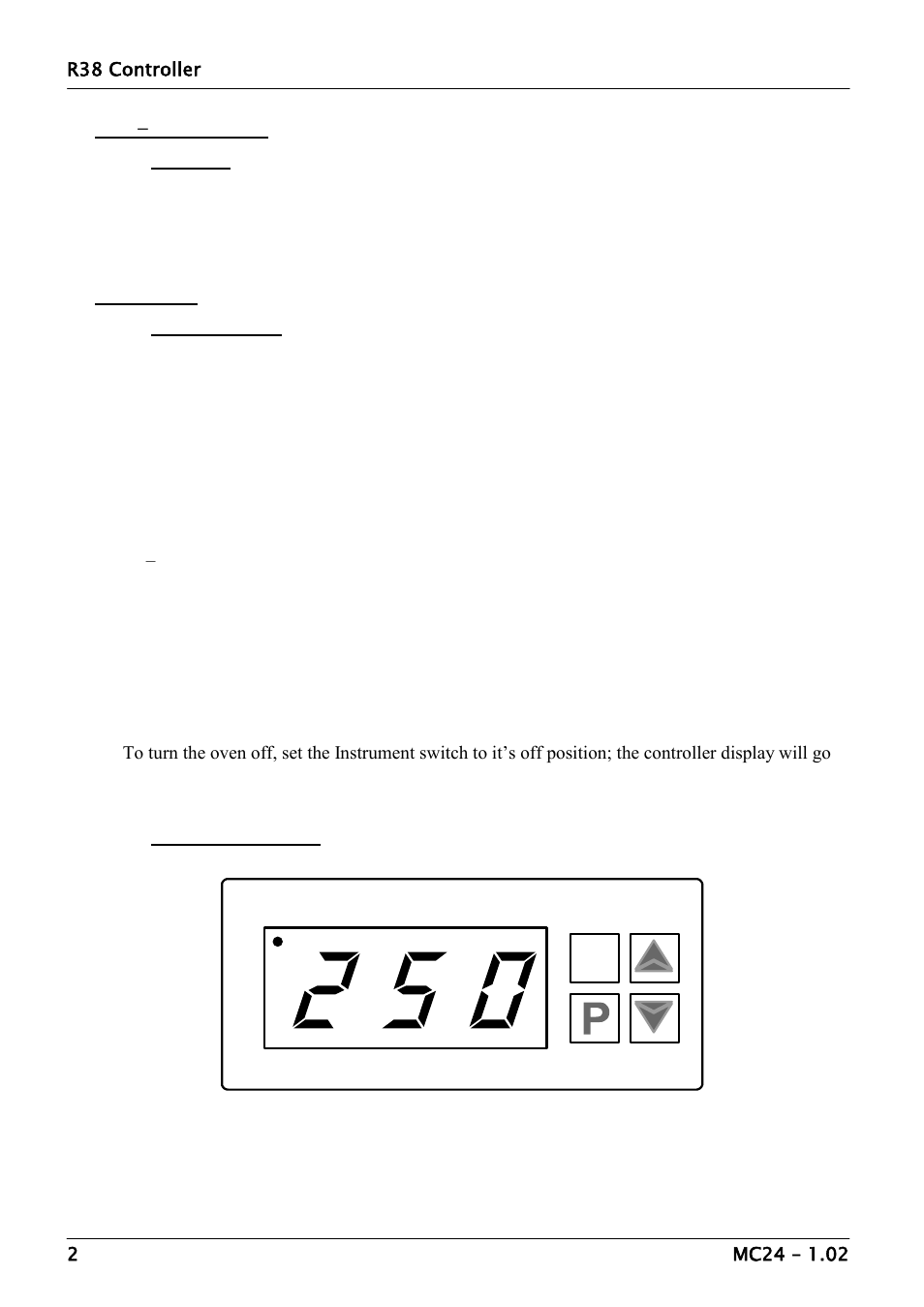 Operation | Carbolite R38 User Manual | Page 2 / 4