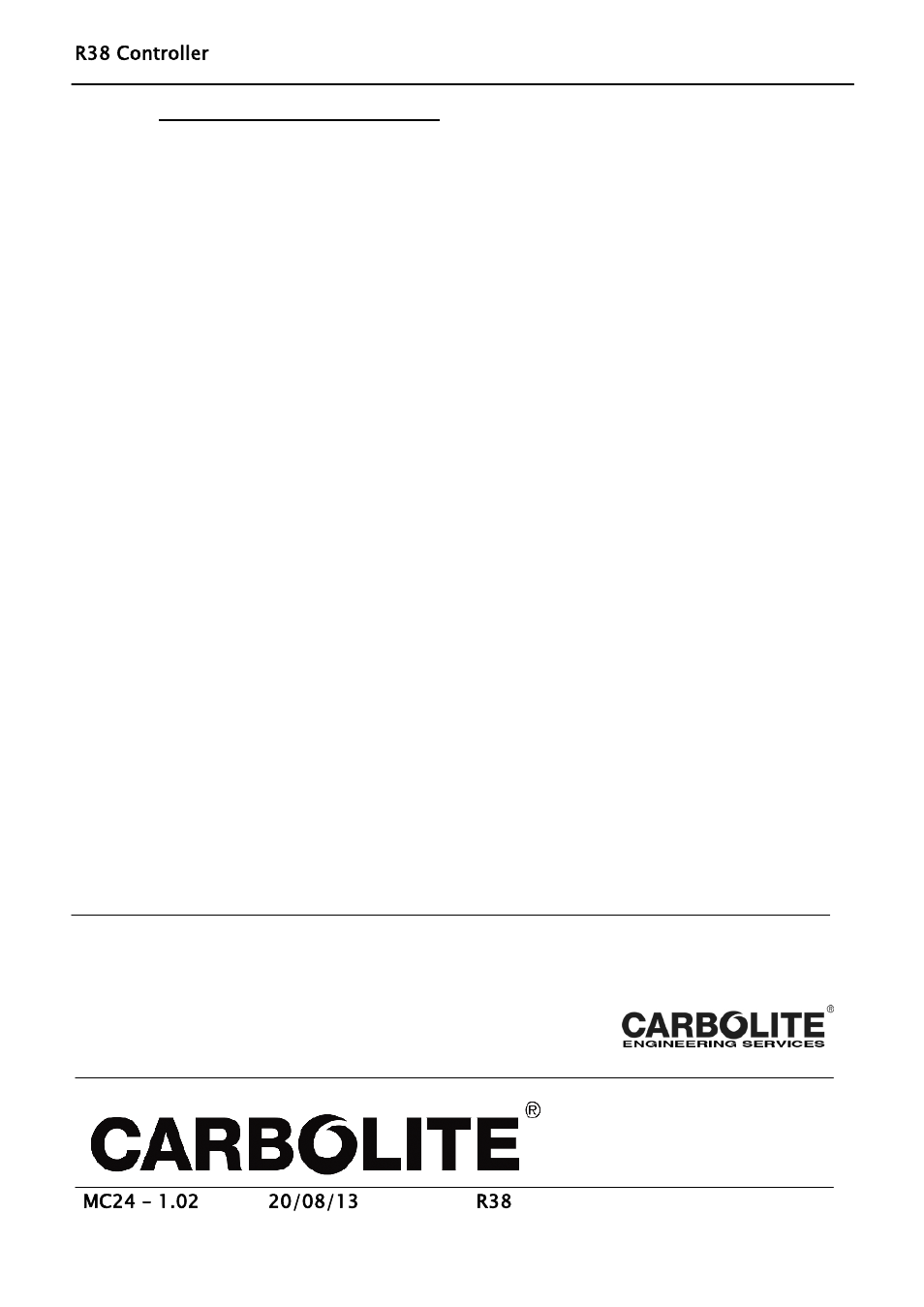 Carbolite R38 User Manual | Page 4 / 4