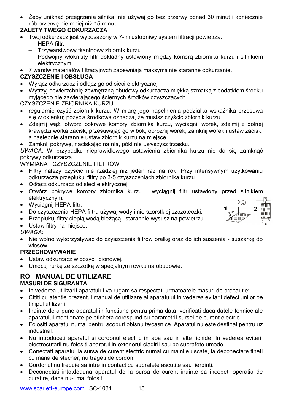 Scarlett SC-1081 User Manual | Page 13 / 28