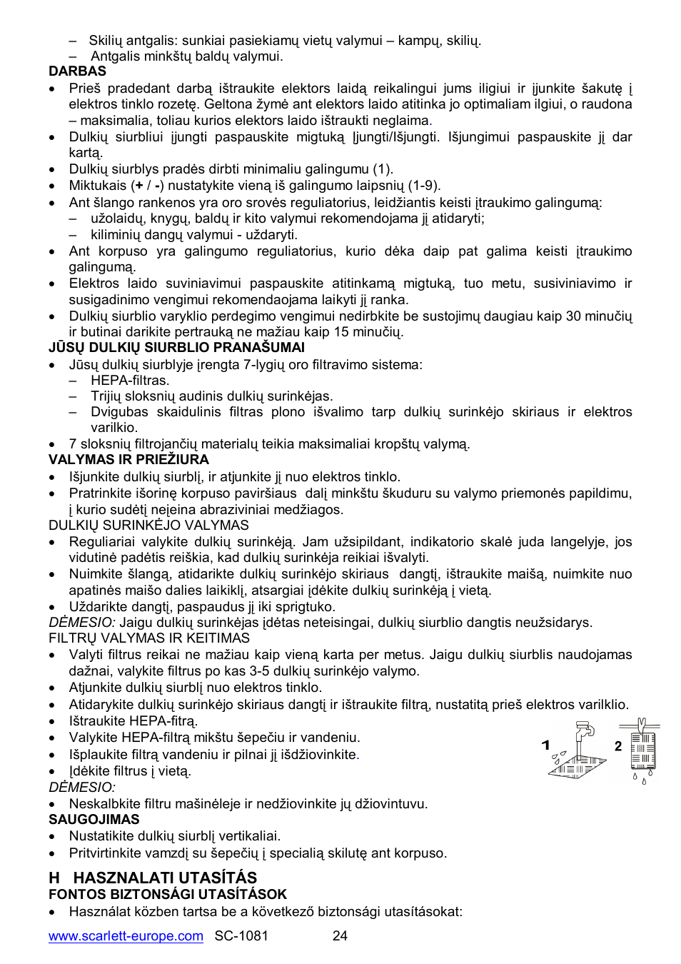 Scarlett SC-1081 User Manual | Page 24 / 28