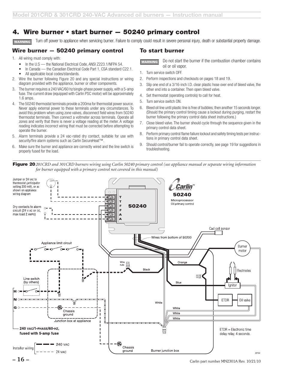 Carlin 301CRD User Manual | Page 16 / 28