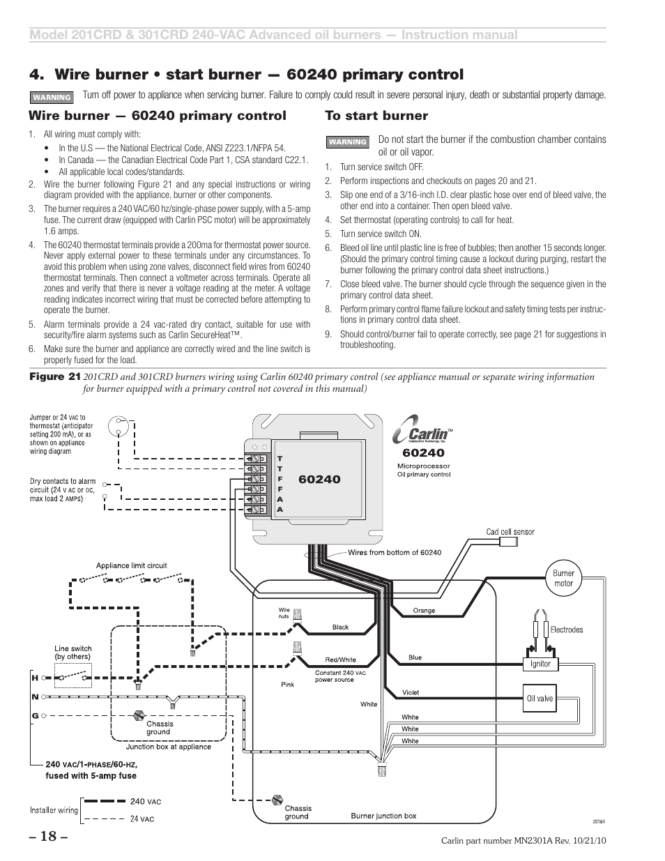 Carlin 301CRD User Manual | Page 18 / 28