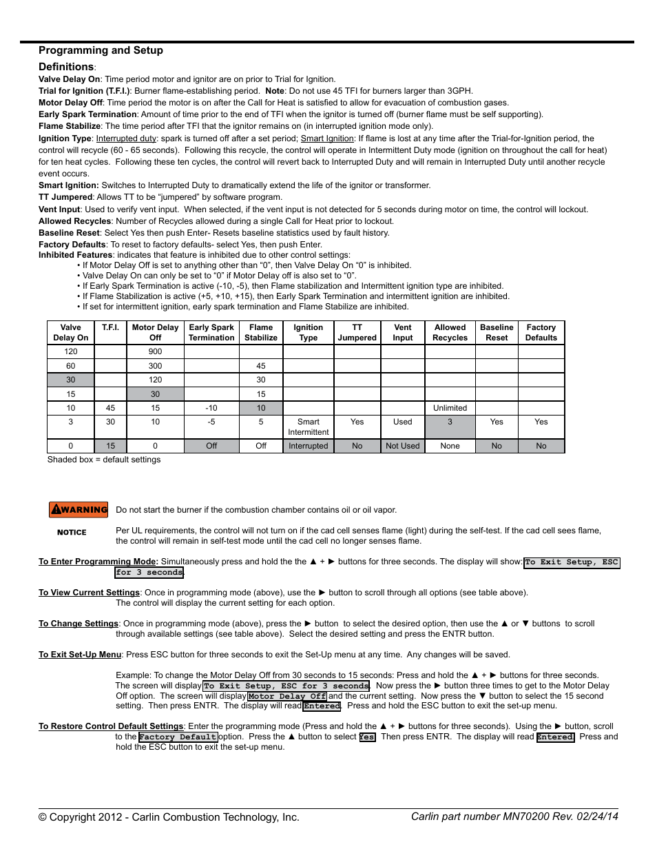 Carlin 70200 User Manual | Page 2 / 4