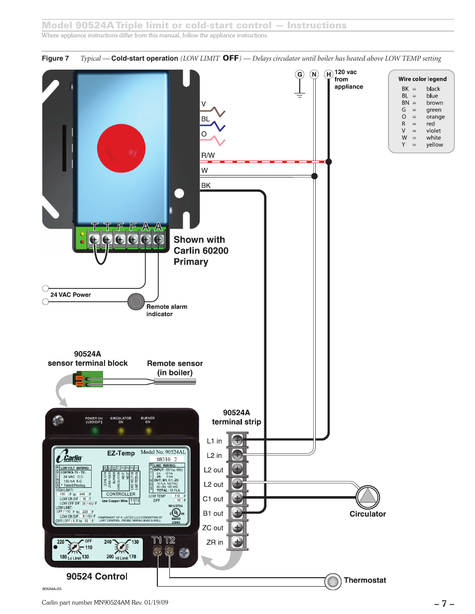 Carlin EZ-Temp 90524A User Manual | Page 7 / 8