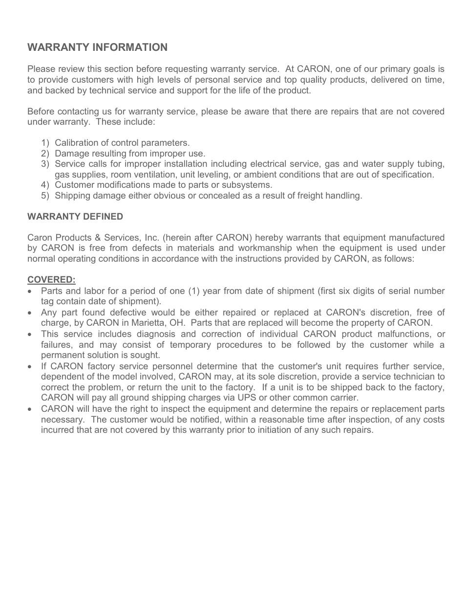 Caron GASG201 User Manual | Page 3 / 13