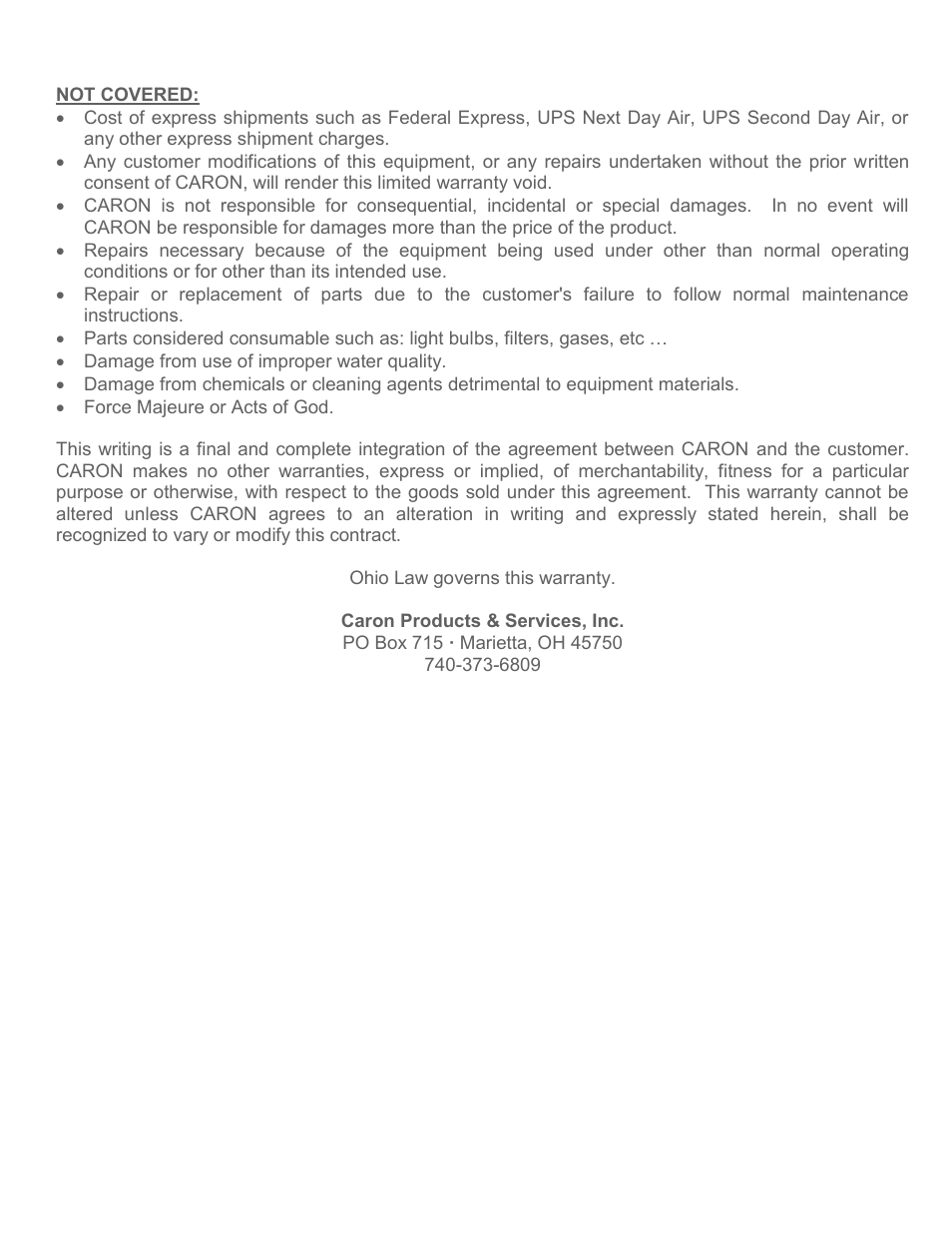 Caron GASG201 User Manual | Page 4 / 13