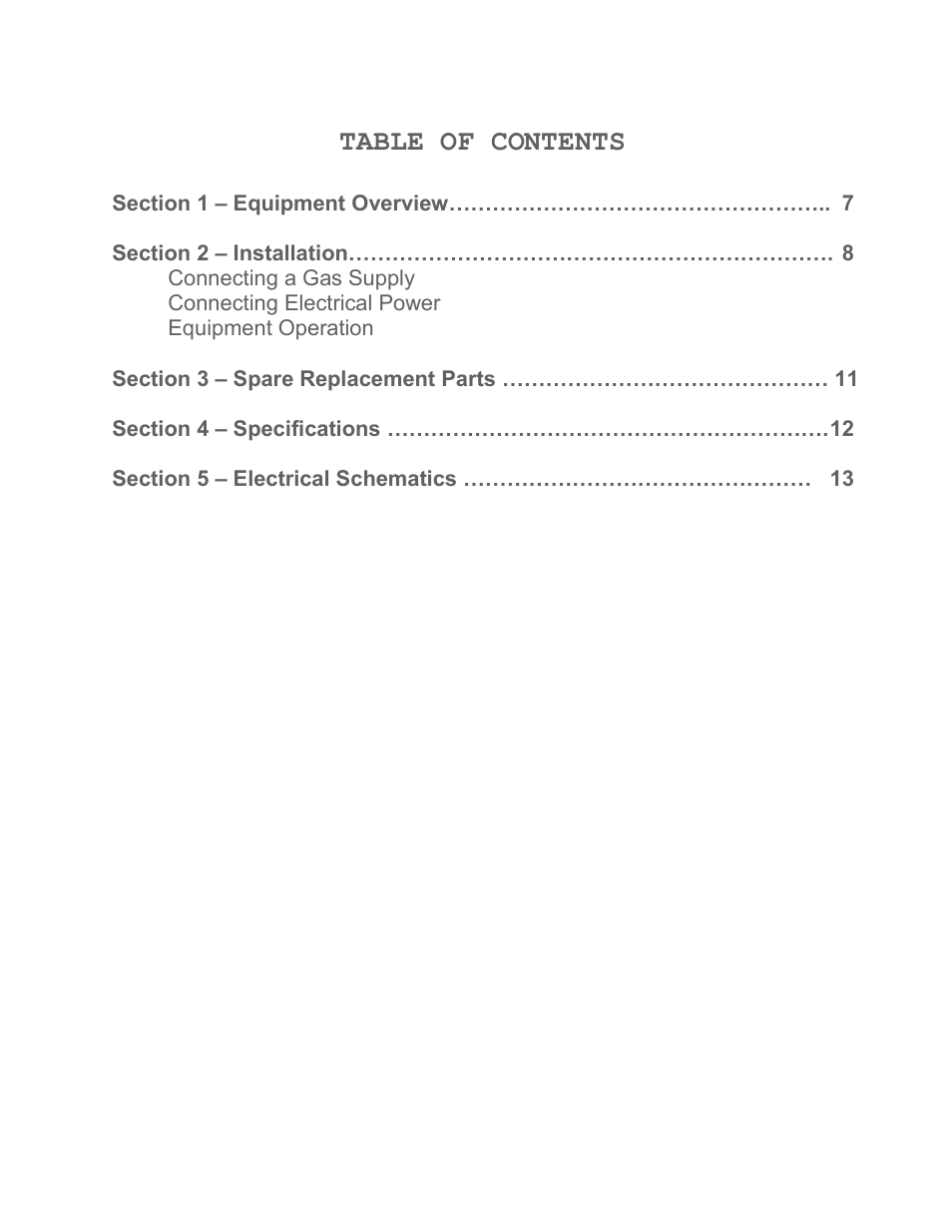 Caron GASG201 User Manual | Page 5 / 13
