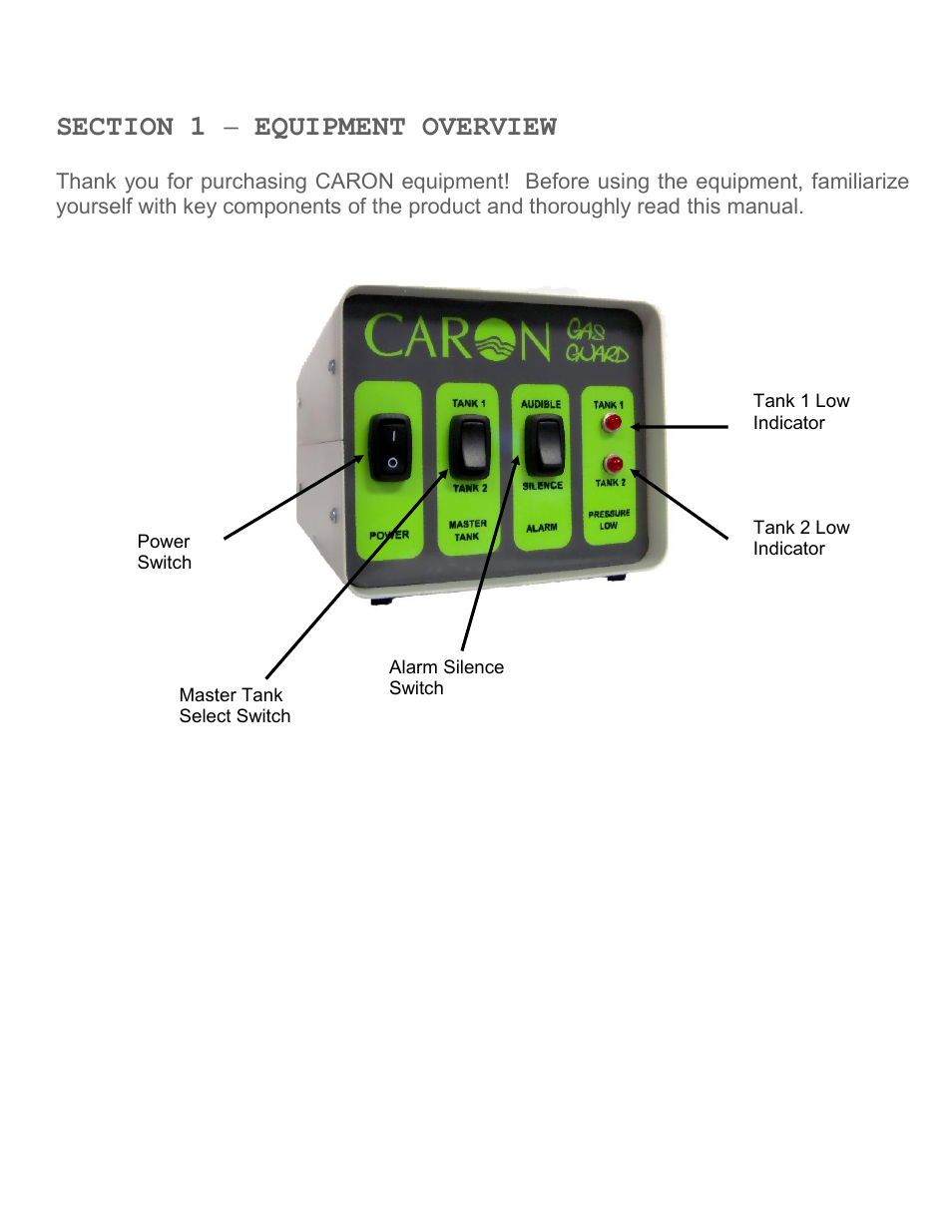Caron GASG201 User Manual | Page 7 / 13