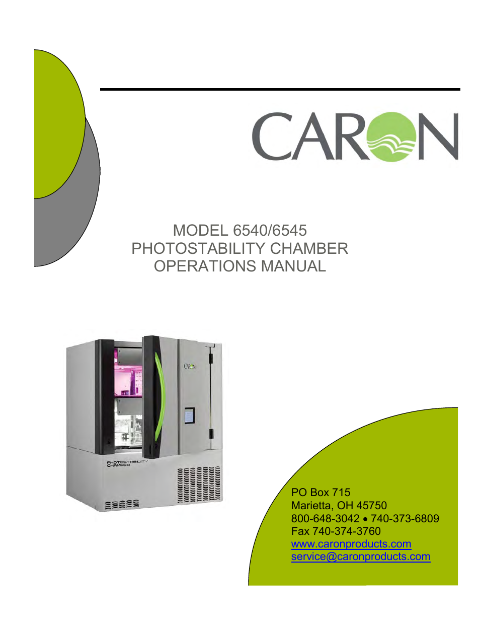 Caron 6545 User Manual | 68 pages