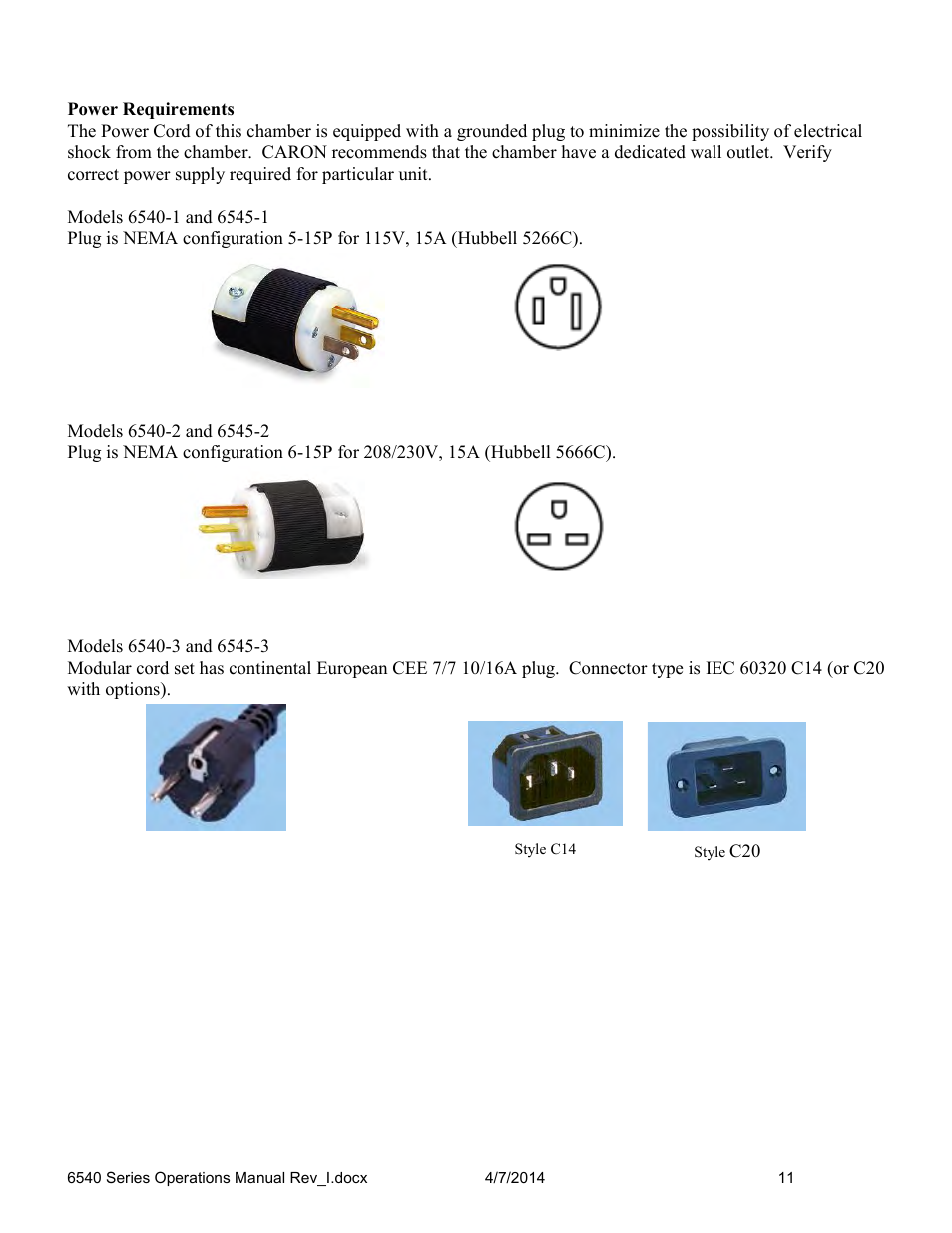 Caron 6545 User Manual | Page 11 / 68