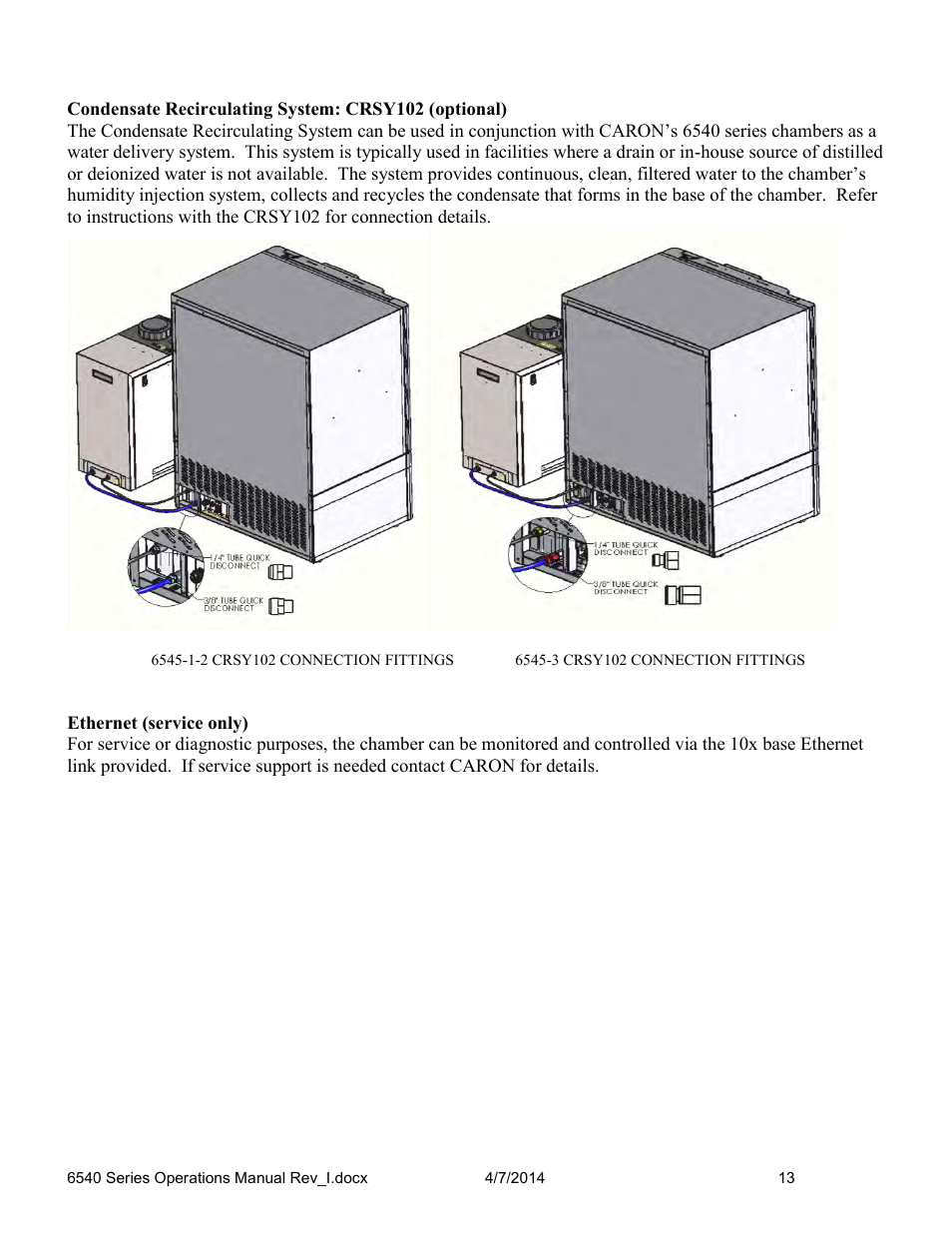 Caron 6545 User Manual | Page 13 / 68