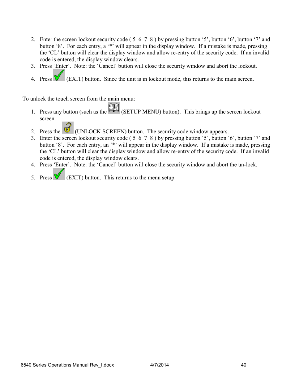 Caron 6545 User Manual | Page 40 / 68