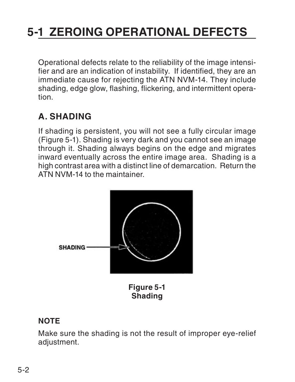 1 zeroing operational defects | ATN NVM14 User Manual | Page 36 / 62