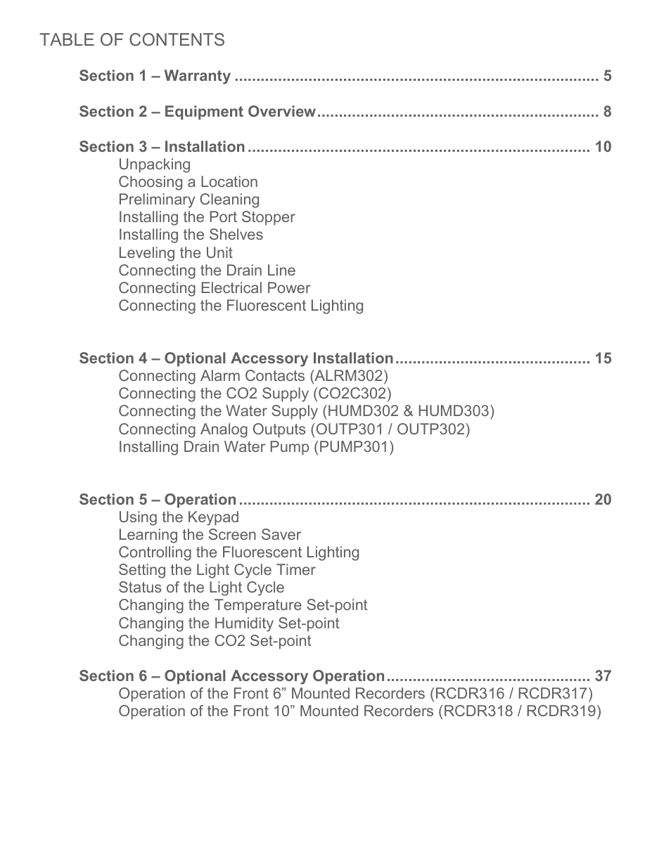 Caron 7304 User Manual | Page 3 / 80