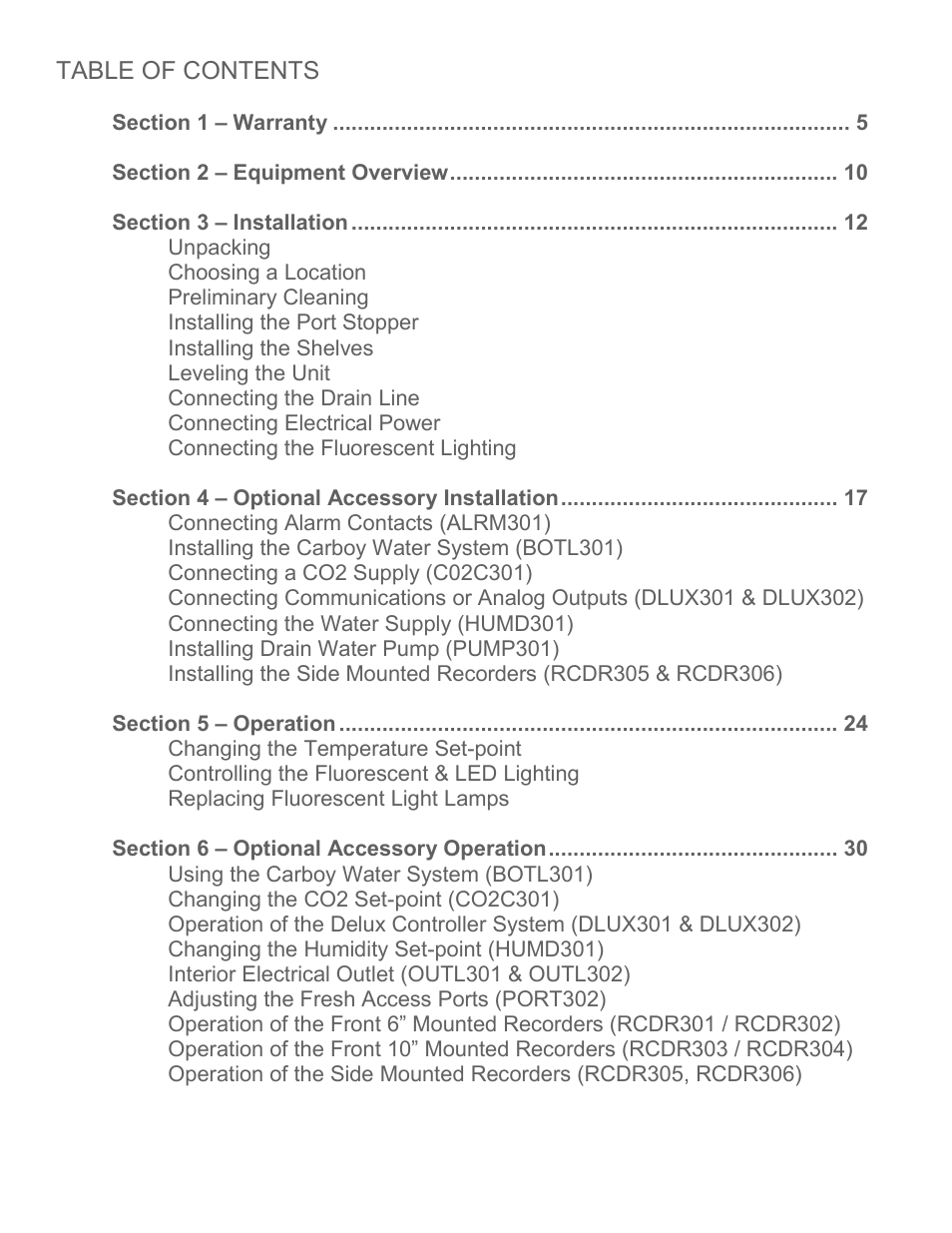 Caron 6342 User Manual | Page 3 / 61