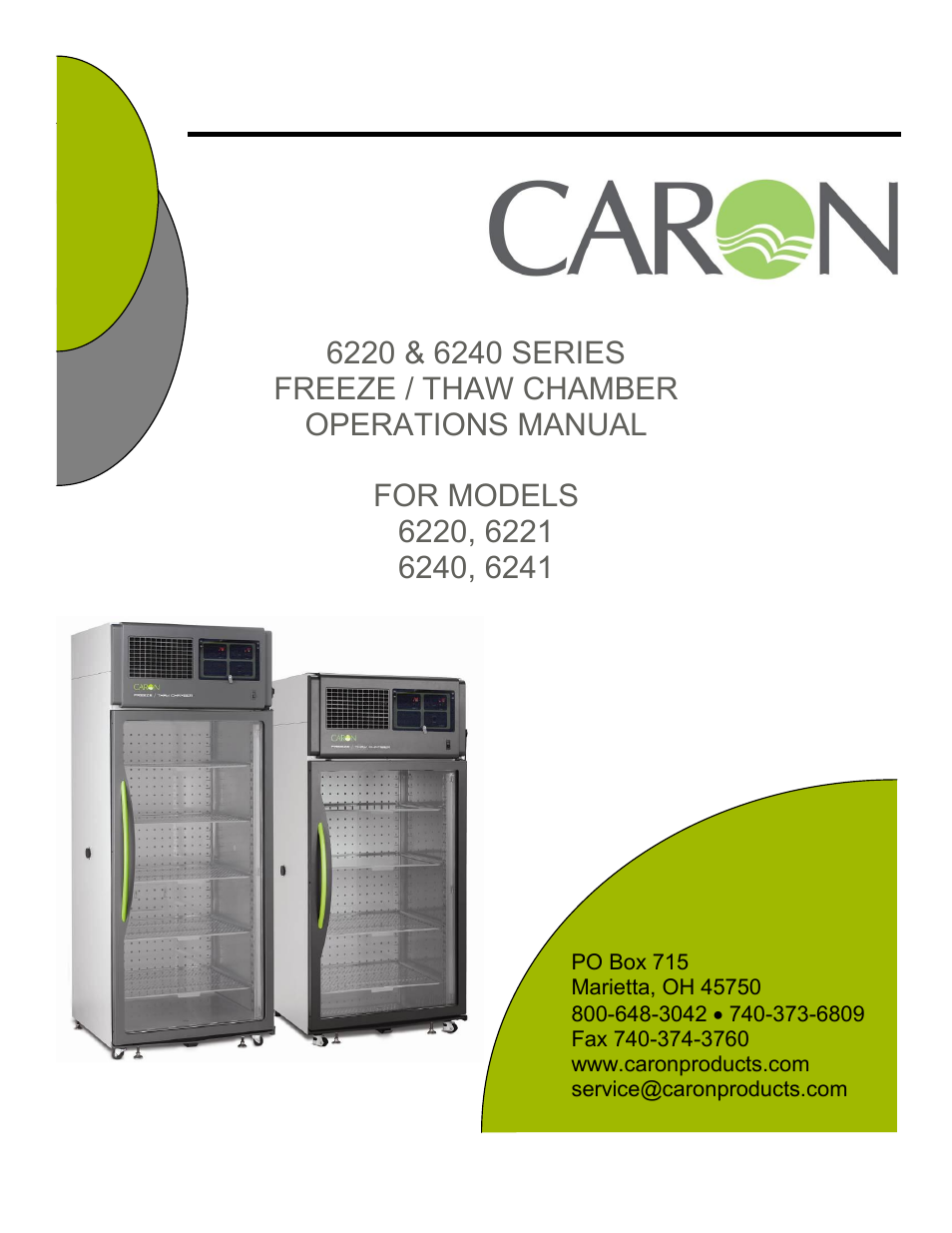 Caron 6241 User Manual | 60 pages