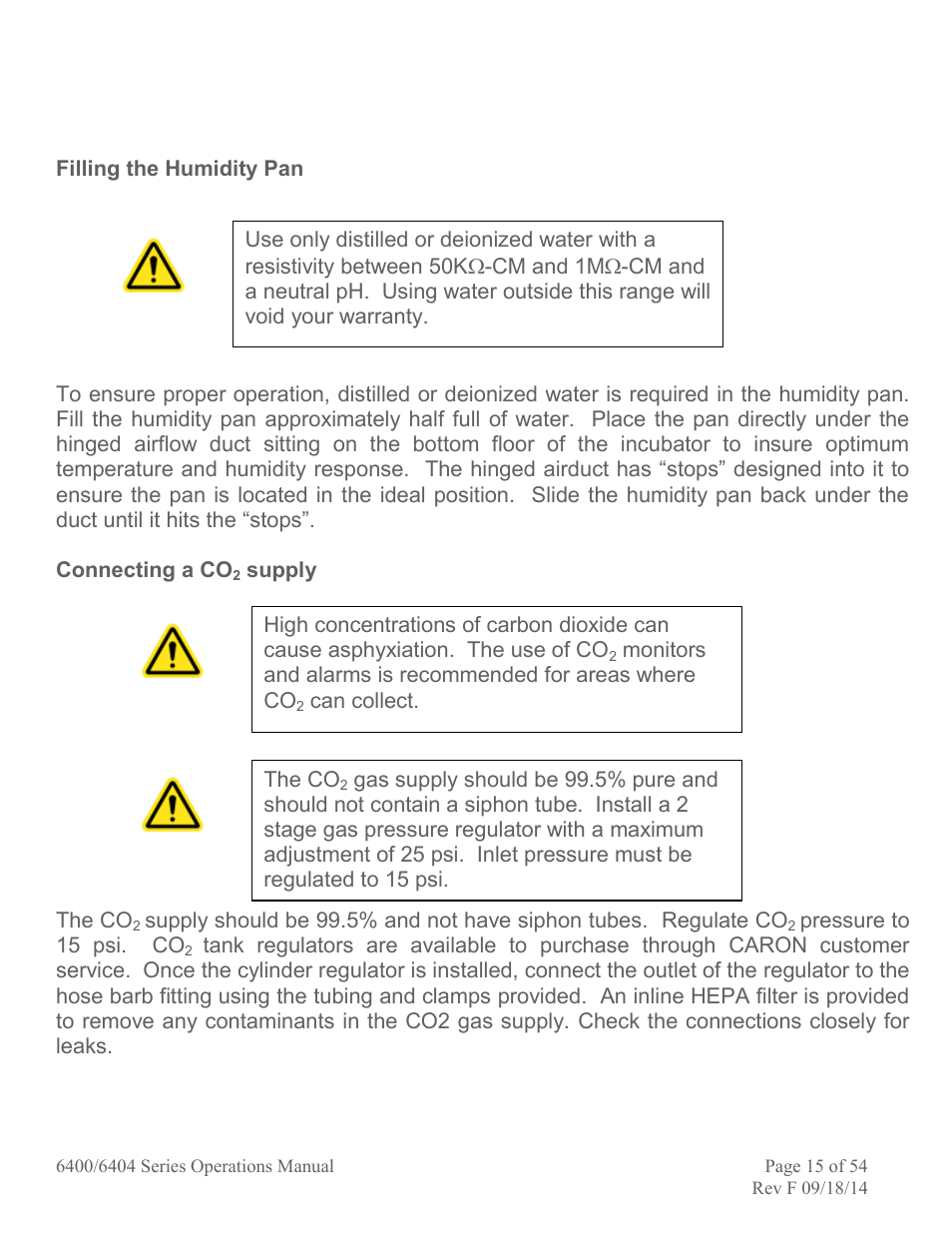 Caron 6404-4 User Manual | Page 15 / 54
