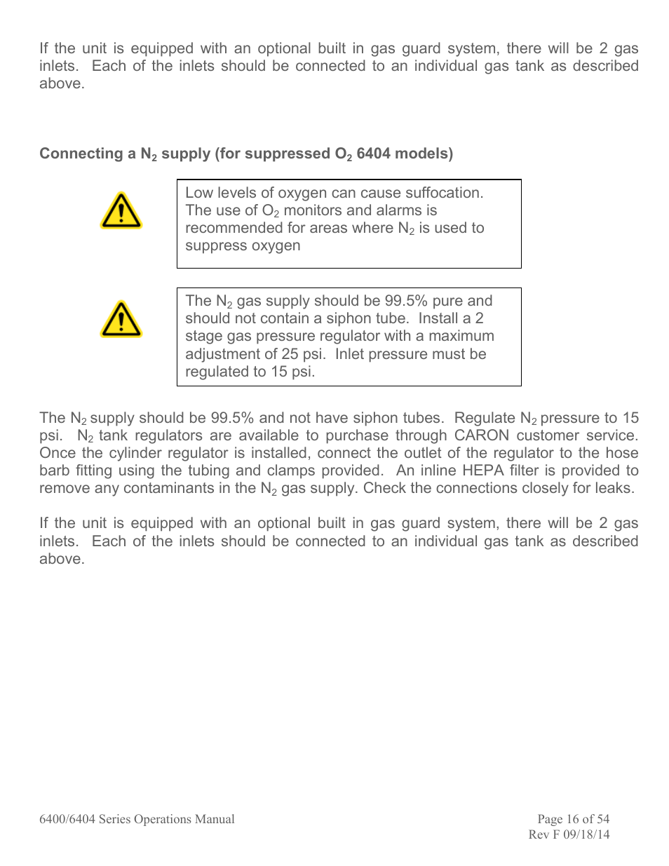 Caron 6404-4 User Manual | Page 16 / 54