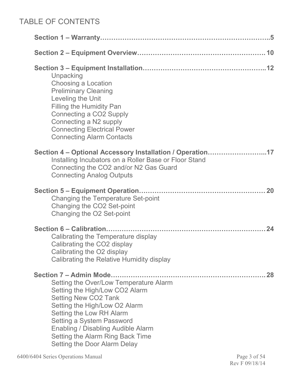 Caron 6404-4 User Manual | Page 3 / 54